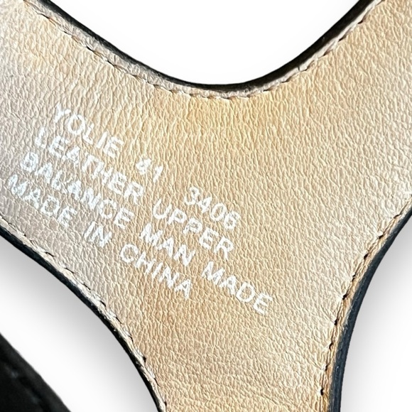 Umberto Raffini Yoli Wedge Sandals Black Suede T Strap Open Toe  EU41/US 10-10.5 - Picture 5 of 12